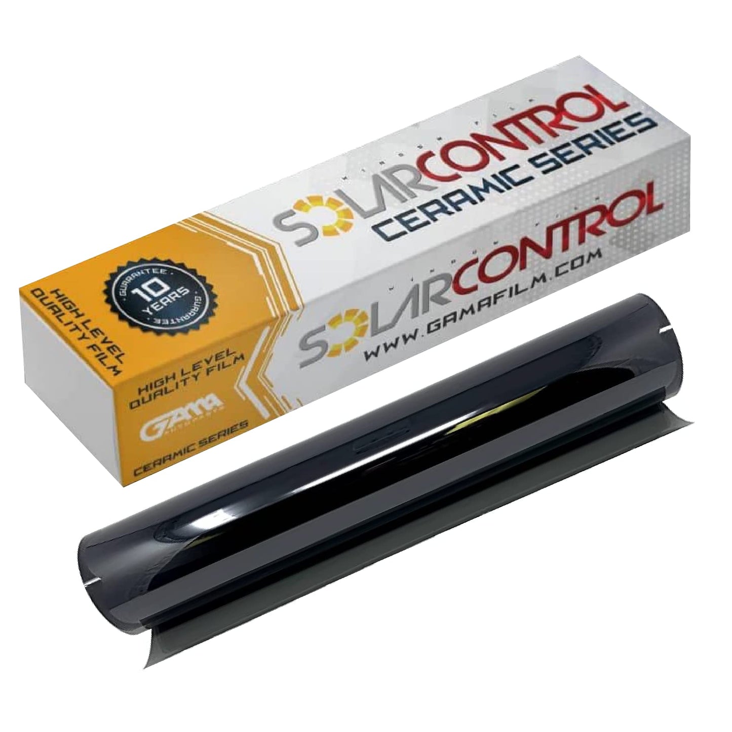 SOLARCONTROL Window Tint Car Film 2PLY 100% UV Rejection 40'' X 100FT Nano Ceramic Shade Roll Universal Fit Privacy Sun Block and Scratch Resistant 90% Infra-red Rejection IRR (5% Darkest Shade)