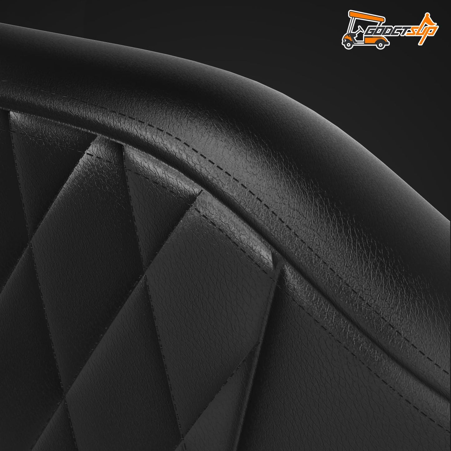 GODCTSUP Upgrade Golf Cart Front Seat Replacement Cushion Assembly Kit for Club Car Precedent 2004-2011, Club Car Seat Cushions- Premium Sponge Soft Seat Cushion and Backrest Set (without Armrest)