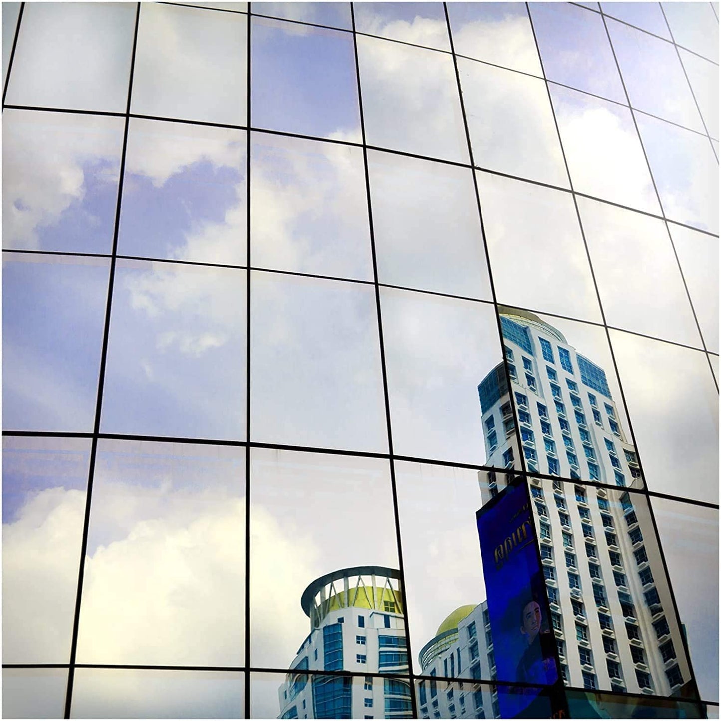 BDF S05 Window Film Daytime Privacy and Heat Control Mirror Silver 5 (Very Dark) - 36in X 49ft