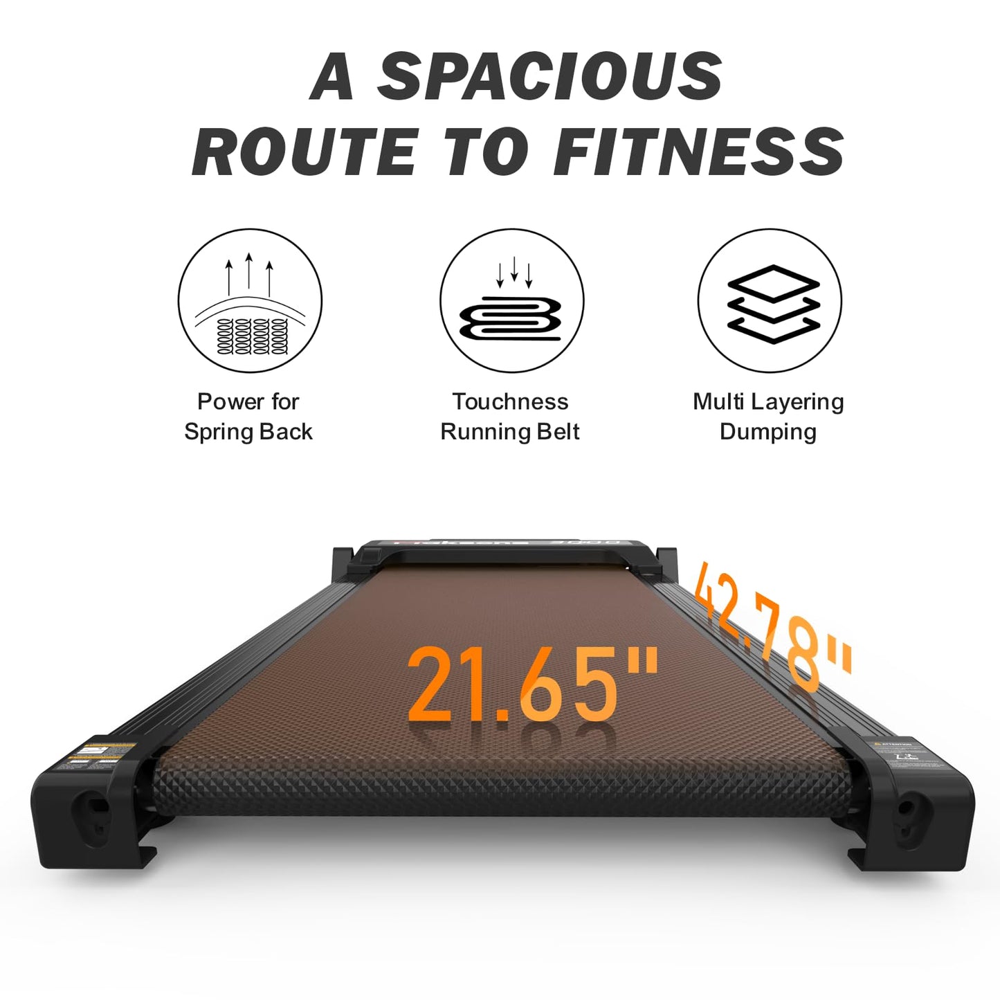 Maksone Walking Pad with Adjustable Incline,Under Desk Treadmill for Home/Office,Portable Treadmills,Installation-Free,with Remote Control