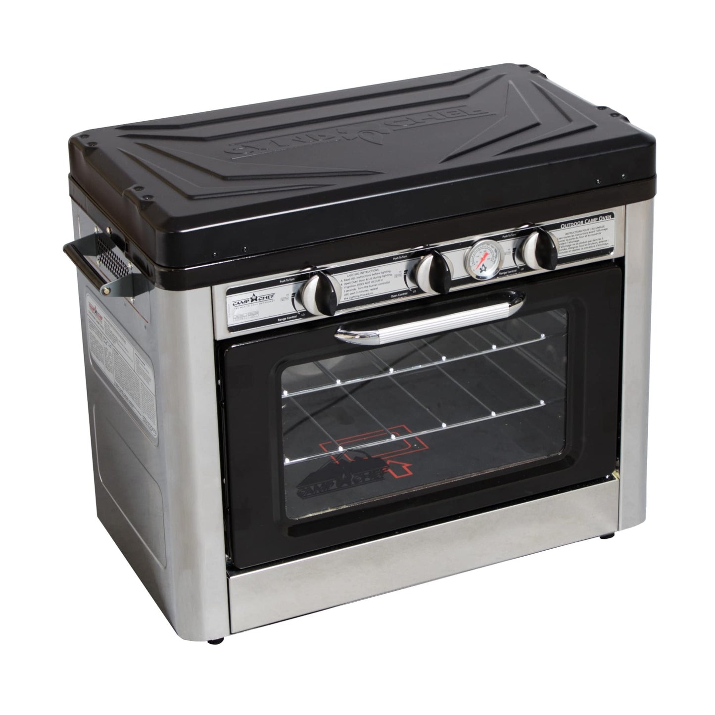 Camp Chef Outdoor Camp Oven, Black/Silver, 31" H x 24" W x 18" L