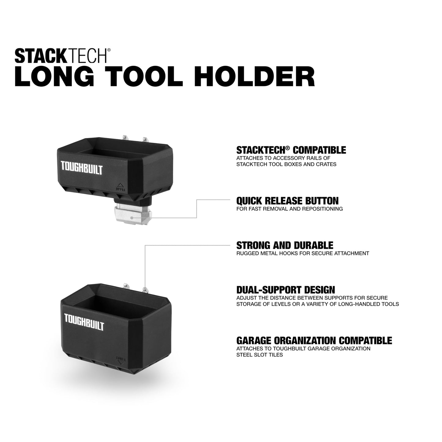 ToughBuilt StackTech Long Tool Holder, StackTech Accessorie TB-B1-A-54