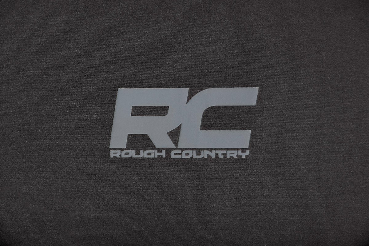 Rough Country Neoprene Seat Covers for Ford F-150, Lightning, F-250 & F-350 Crew Cab (2015-2025) w/FR Bucket Seat - Front & Rear Seat Cover Set, Waterproof, UV Resistant, Foam Padded
