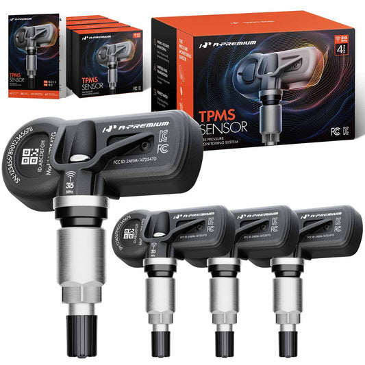 A-Premium 4PCS Pre-Programmed TPMS Sensor Tire Pressure Monitoring Sensor - Compatible with Chevy Silverado, GMC Sierra, Cadillac, Buick, Hummer, Pontiac, Saturn - 315MHz - Replace 13586335, 20923680