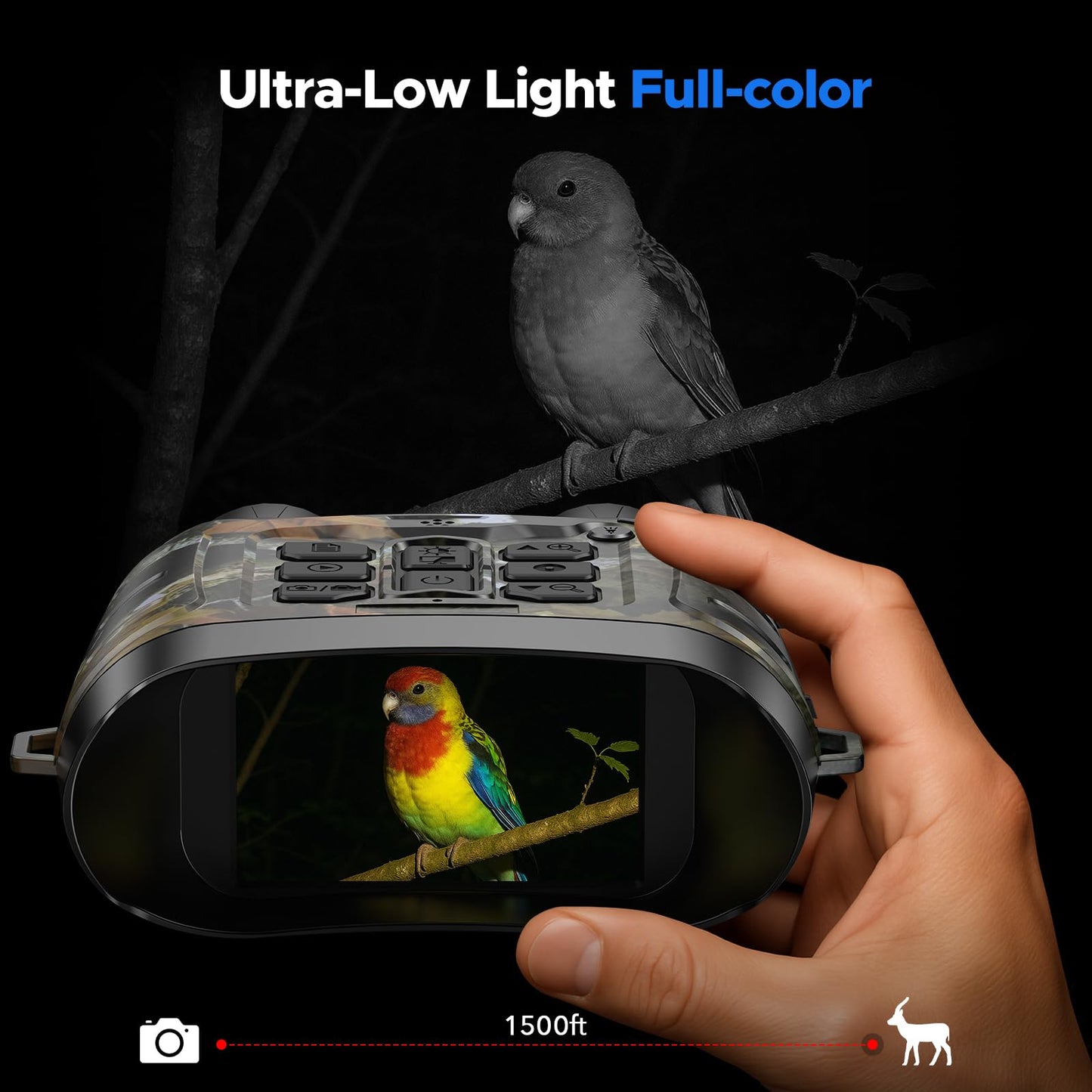 VOOPEAK Night Vision Goggles - 4K Full-Color Night Vision Binoculars for Adults with 64GB TF Card - Digital Electronics Gift - Hunting Gifts for Men/Dad/Husband - Cool Tech Gadgets for Camping