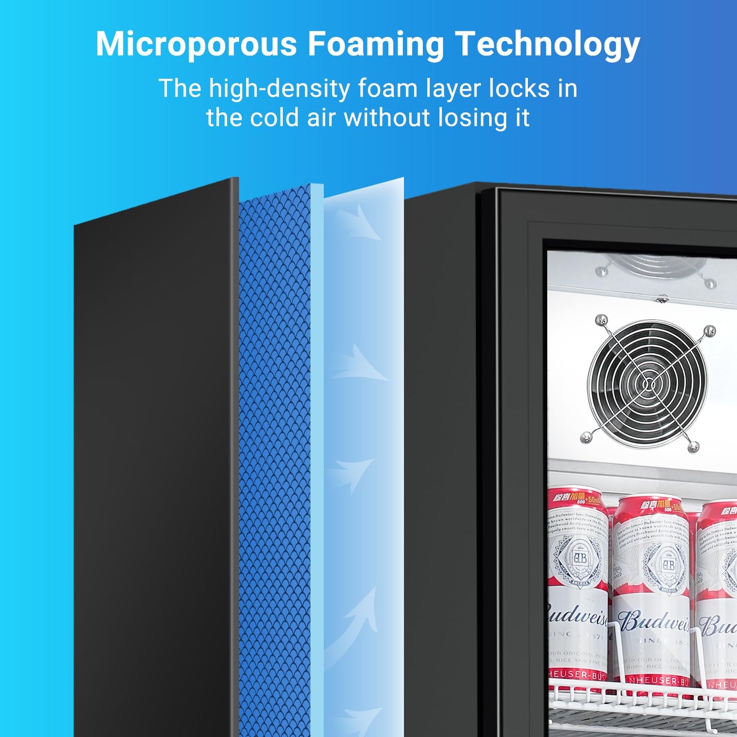 BODEGA BODEGACOOLER 9 Cu.Ft Commercial Beverage Refrigerator with Glass Door,Display Drink Refrigerators fridge for Beer Display Drink Cooler Rapid Cooling & Quiet for Bar Restaurant Office Store Use