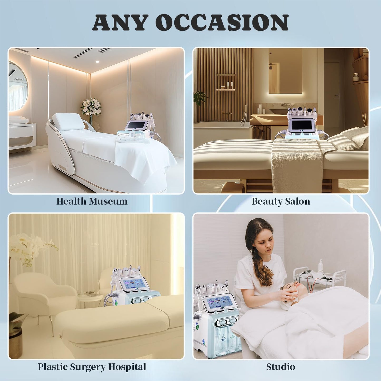 Hydrogen Oxygen 7 in1 Facial Care Machine with Mask Multifunctional Face Skin Care Device