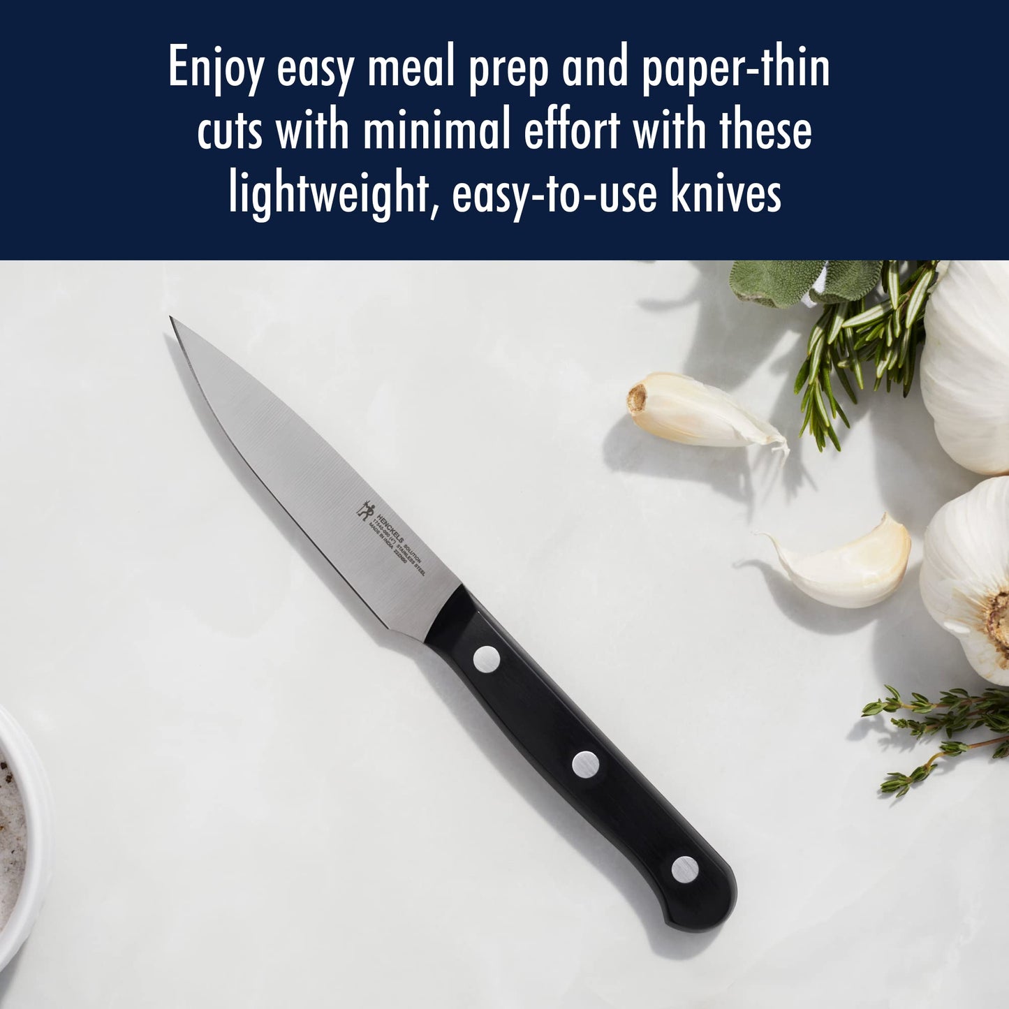 HENCKELS Solution Razor-Sharp 20-pc Knife Set, Chef Knife, Bread Knife, Steak Knife, German Engineered Informed by 100+ Years of Mastery