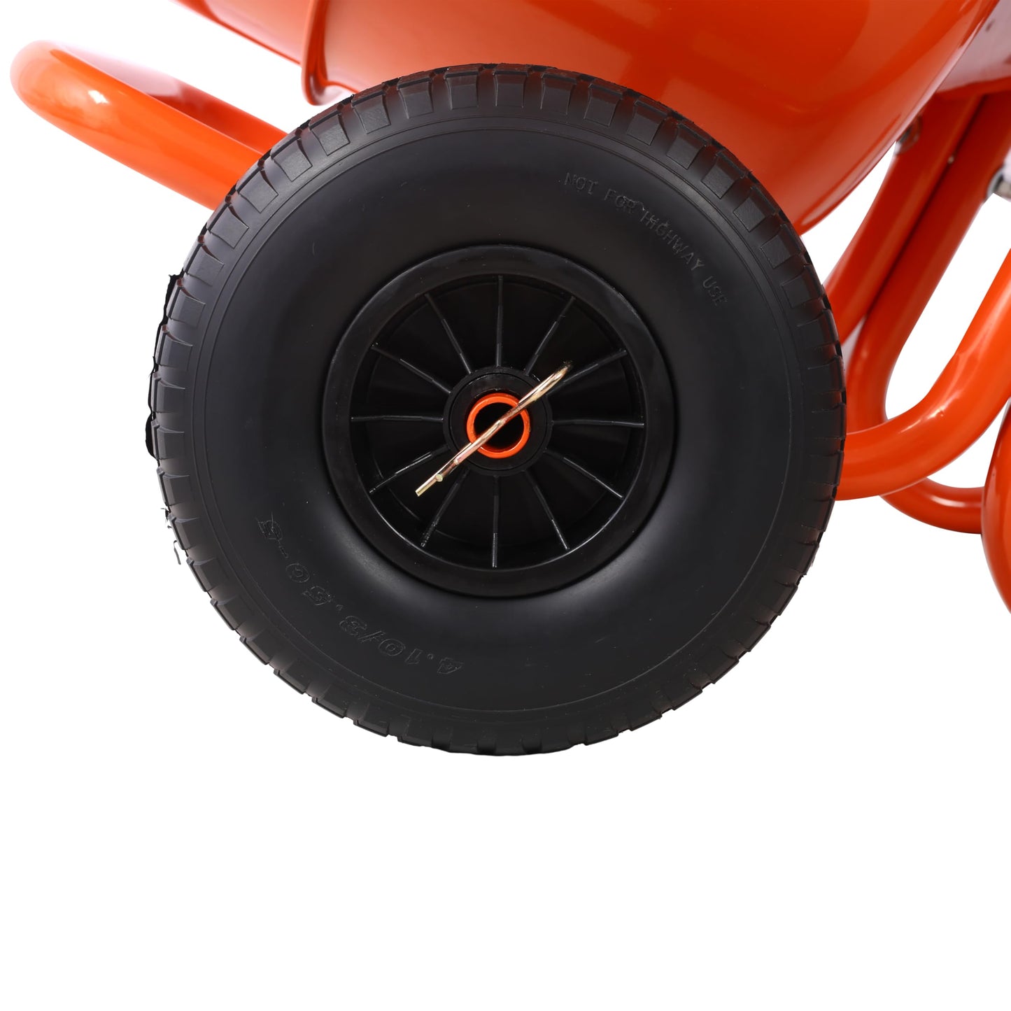 8 Cu. Ft. Electric Cement Mixer, Wheel Barrow Portable Concrete Mixer Machine, Horizontal Cement Mixing Tools for Stucco, 224L 115V-60HZ
