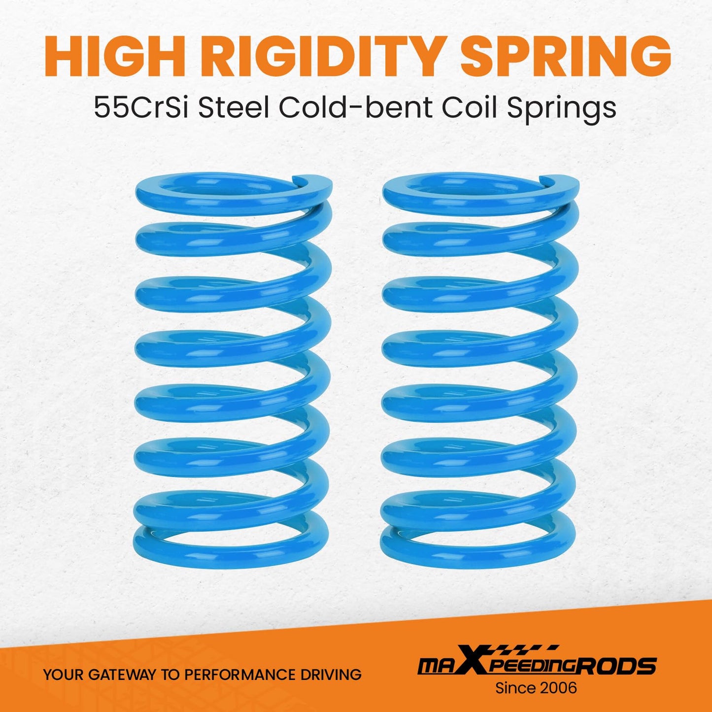 maXpeedingrods Coilovers for Dodge Charger RWD 2011-2022, for Chrysler 300 RWD 2011-2022, 24 Levels Damper Adjustable Coilovers Suspension Kit, Height Adjustable T6 Upgraded Lowering Kits Blue