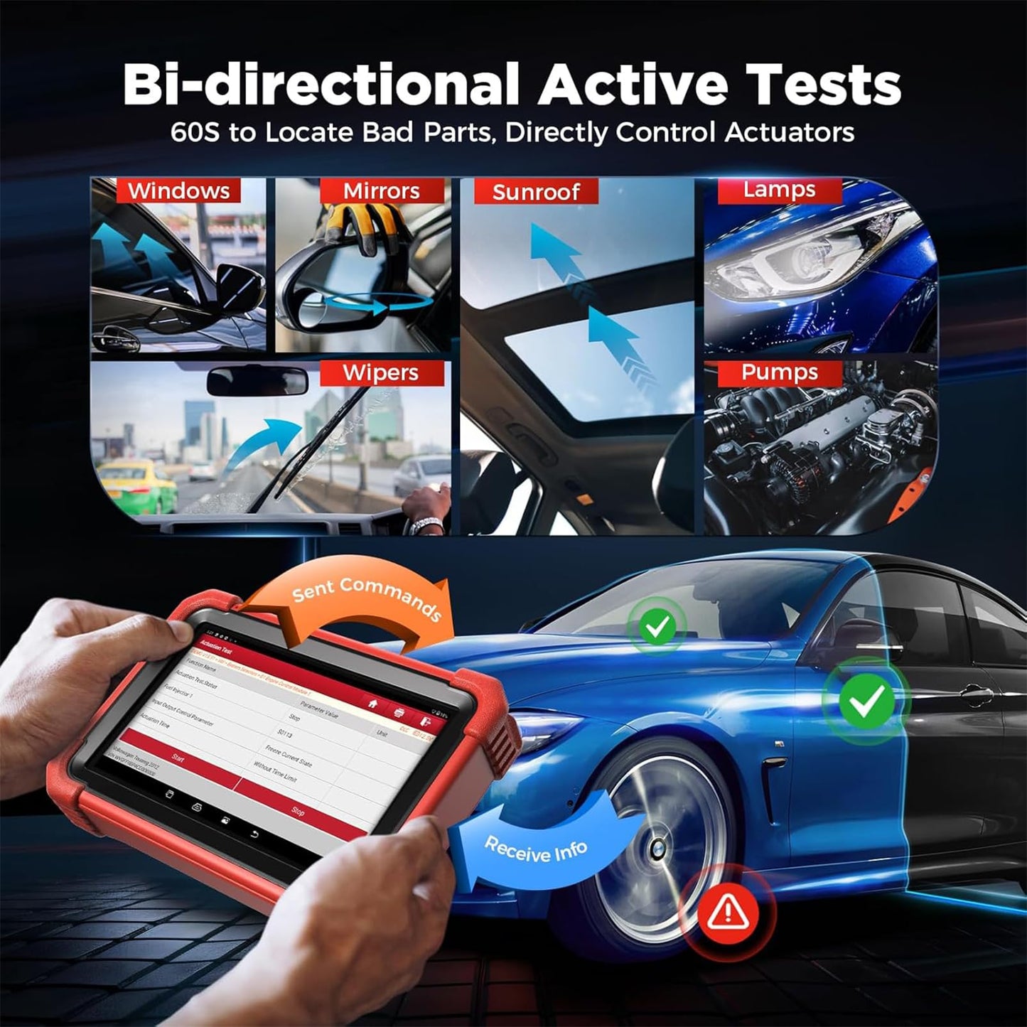 Launch X431 CRP919XBT 2026 Bidirectional Scan Tool with ECU Code, CANFD&DoIP, Wireless Full System Car Diagnostic Scanner, FCA AutoAuth, VAG Guided, 35+ Resets, 2 Yrs Free Update, Upgraded of CRP919X