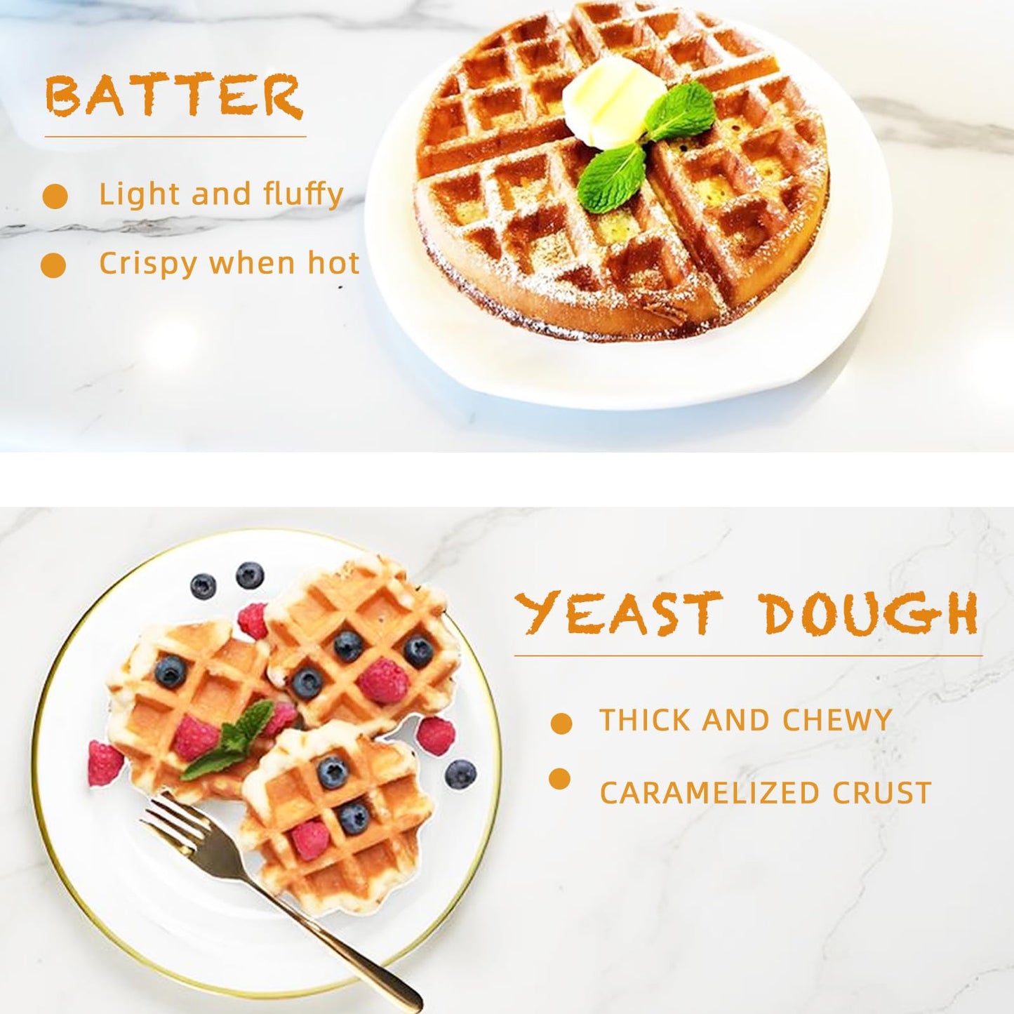 Hehinton® 110V 1300W Commercial Belgian Waffle Maker, 180 Degree Rotatable Waffle Baker Machine with 122-572℉ Temp Control, 0-5min Timer, φ7"X1.2" Thick Non-Stick Dough/Batter Round Waffle Maker