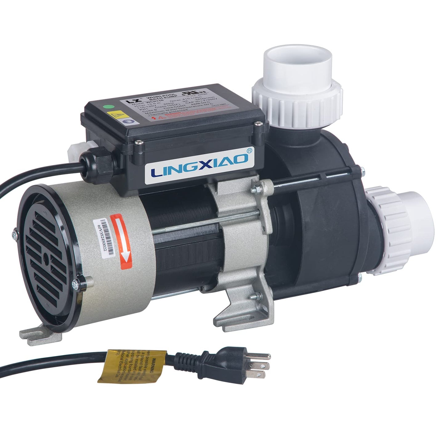 LINGXIAO 1.5HP Bath Pump & Hot Tub Bath Pump - LX Pump Motor 110V - 120V, 1.5" Port, Compatible with OEM models - (Model: WCH150)