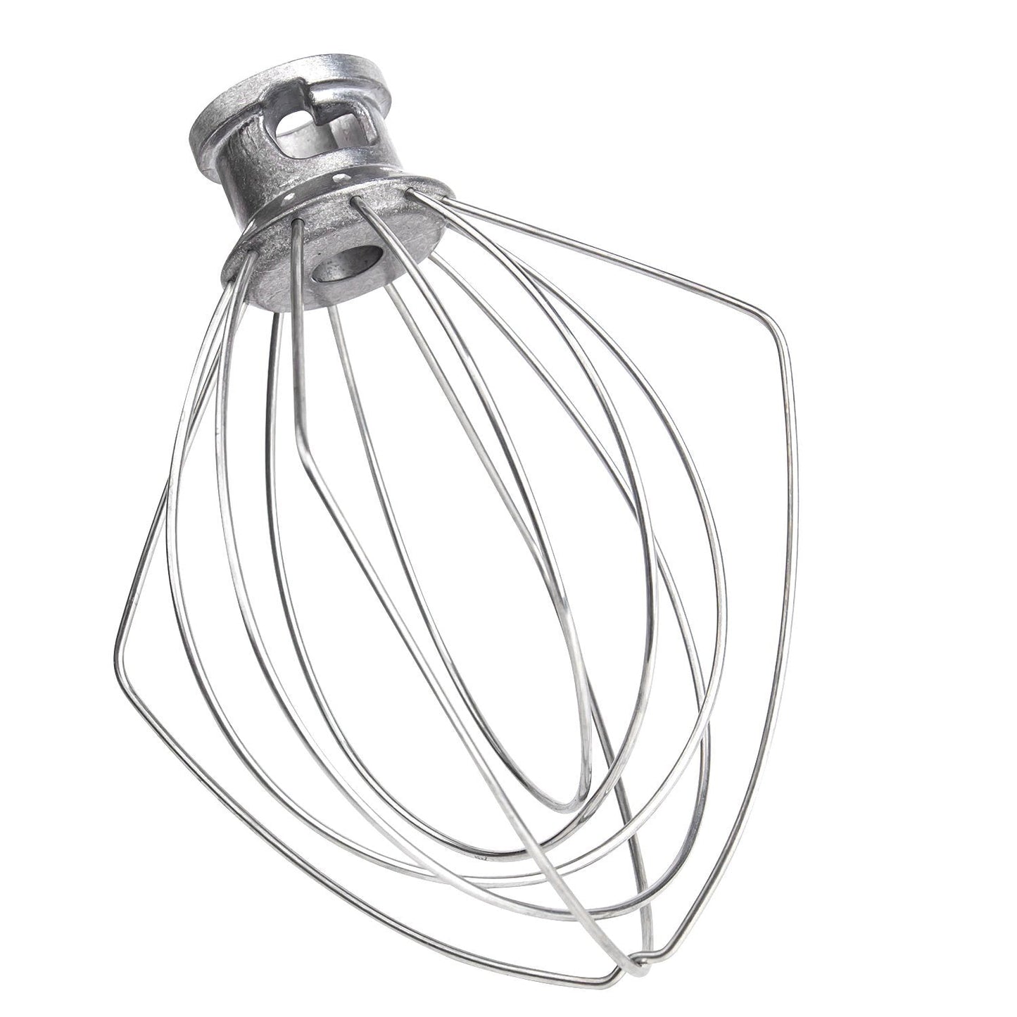 6-Wire Whip Attachment Fits KitchenAid Tilt-Head Stand Mixer Replace K45WW, Stainless Steel, Egg Heavy Cream Beater, Cakes Mayonnaise Whisk