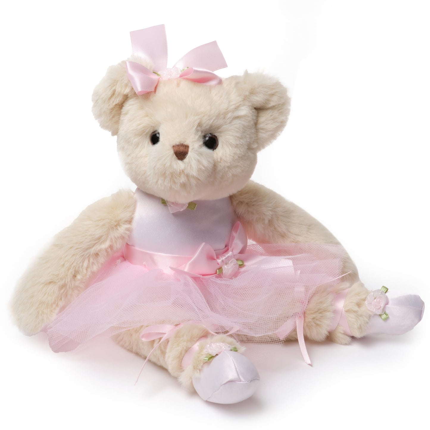 Bearington Collection Ballerina Stuffed Animal - Ballet Doll - Dance Recital Gifts for Girls - Bear Nina - 13"