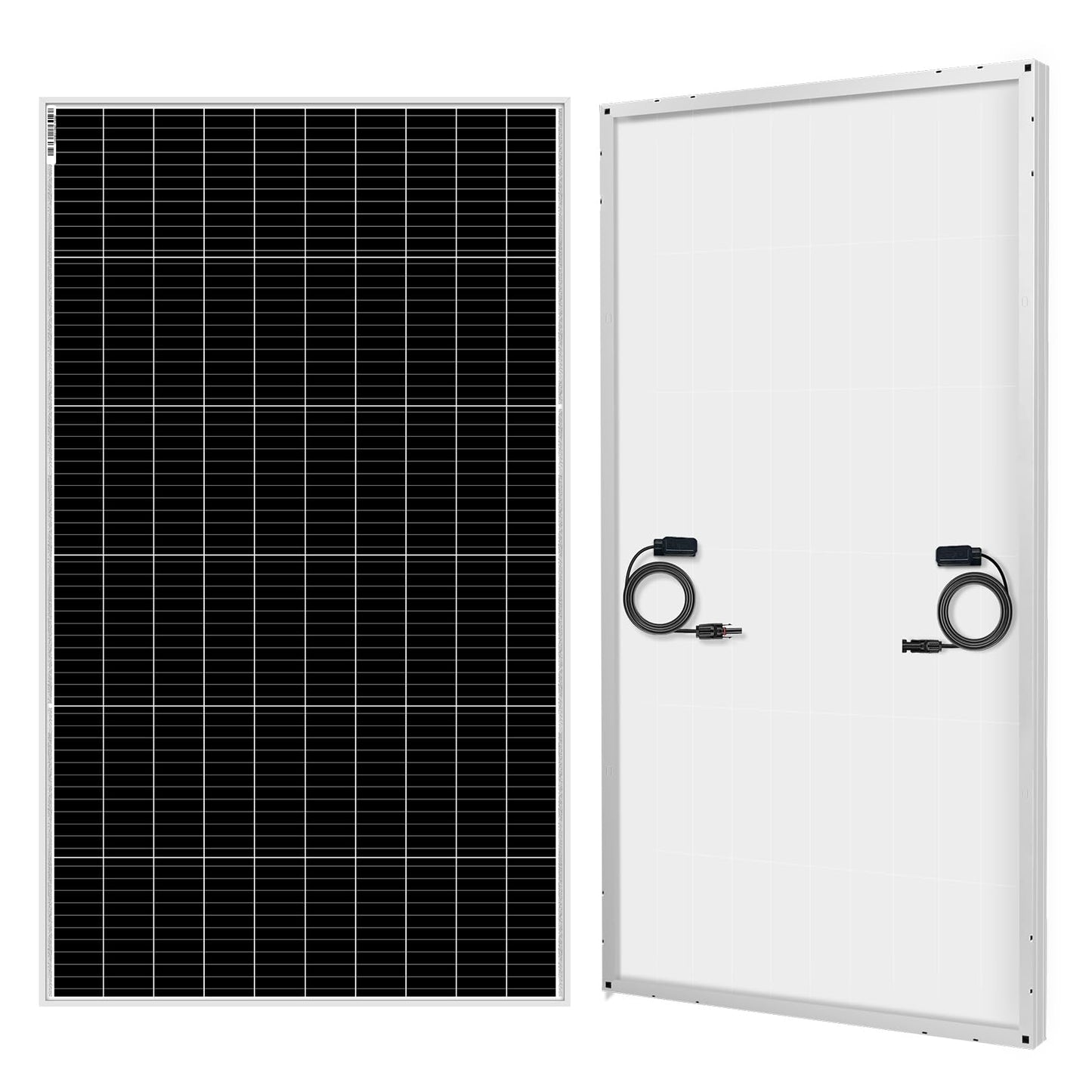 DOKIO 200W Monocrystalline Solar Panel 12V, Half-Cell High Efficiency Glass Module with Aluminum Frame, MC4 Connector, Pre-Drilled Holes for RV, Boat, Roof, Off-Grid Power