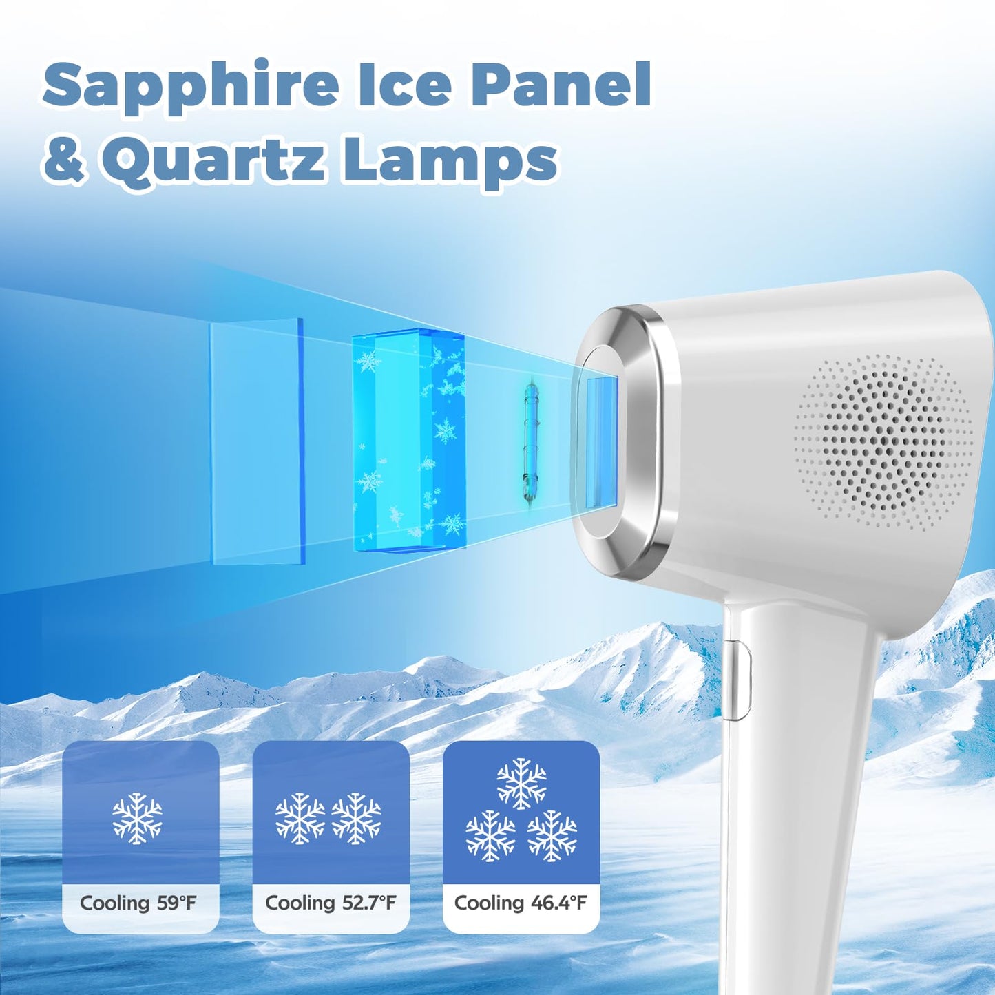 Ipl Laser Hair Removal For Women & Men,Painless Laser Hair Removal Device,2 Modes,5 Levels,Permanent At-Home Hair Removal For Face & Body