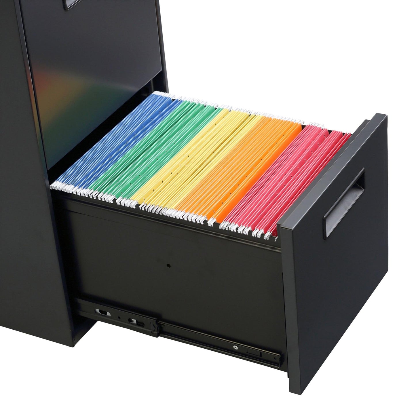 Alera PA54-2820CH Two-Drawer Metal Pedestal File 16w x 19-1/2d x 28-1/2h Charcoal, Charcoal