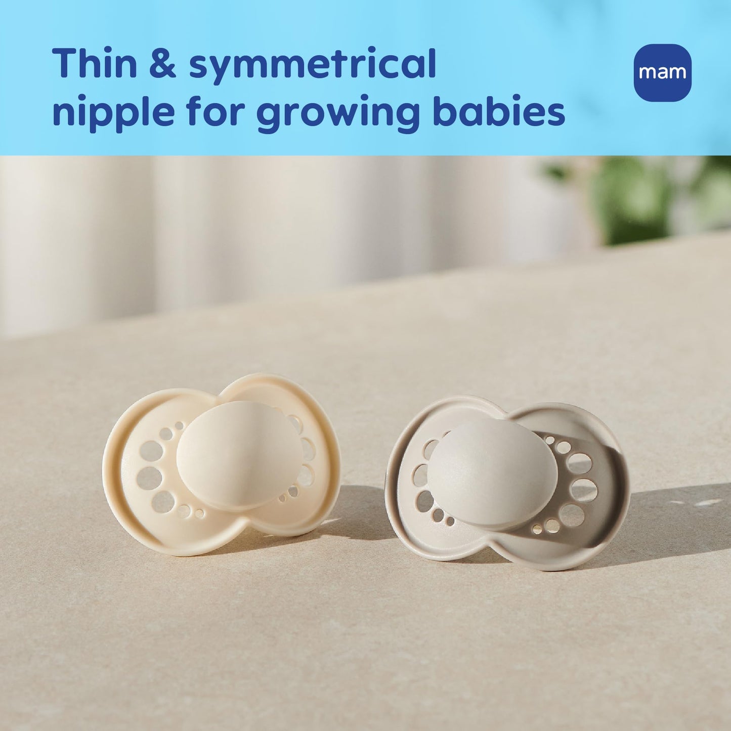 MAM Original Matte Baby Pacifiers 16+ Months, Binky for Newborn Babies, BPA-Free Skin Soft Silicone Nipple, Easy to Clean, Developed with Medical Experts, 4 Count, Made in Europe