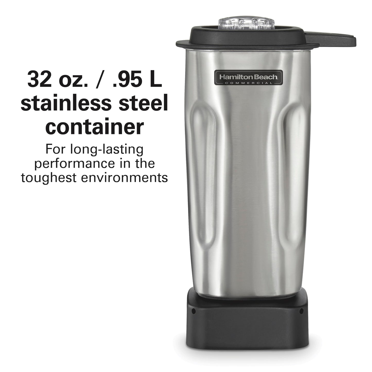 Hamilton Beach Commercial HBB255S Rio Stainless-Steel Bar Blender, 1.6 Horsepower, 32 Ounce Capacity, NSF Certified