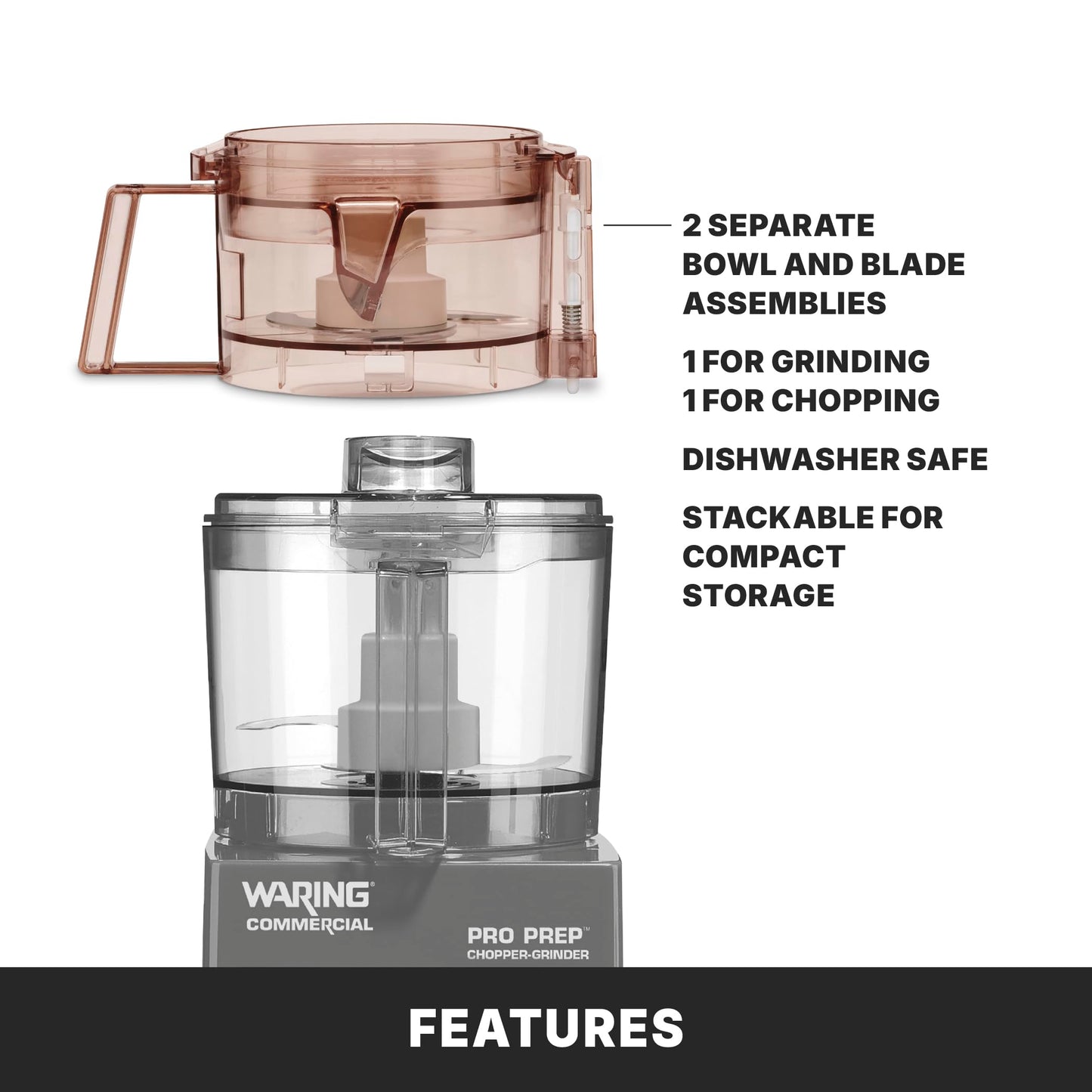Waring Commercial 3-Cup Chopper Grinder