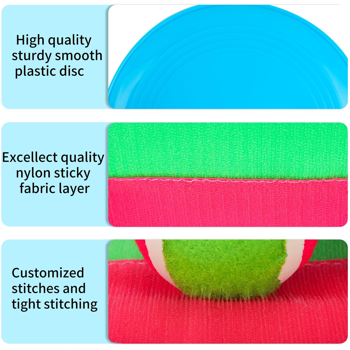 Mxiutery Toss and Catch Ball Game Toys for Kids Ages 4-8, Catch Paddle Toss-Upgraded Version Ball Sports Games for Boys Girls Christmas Birthday Gifts