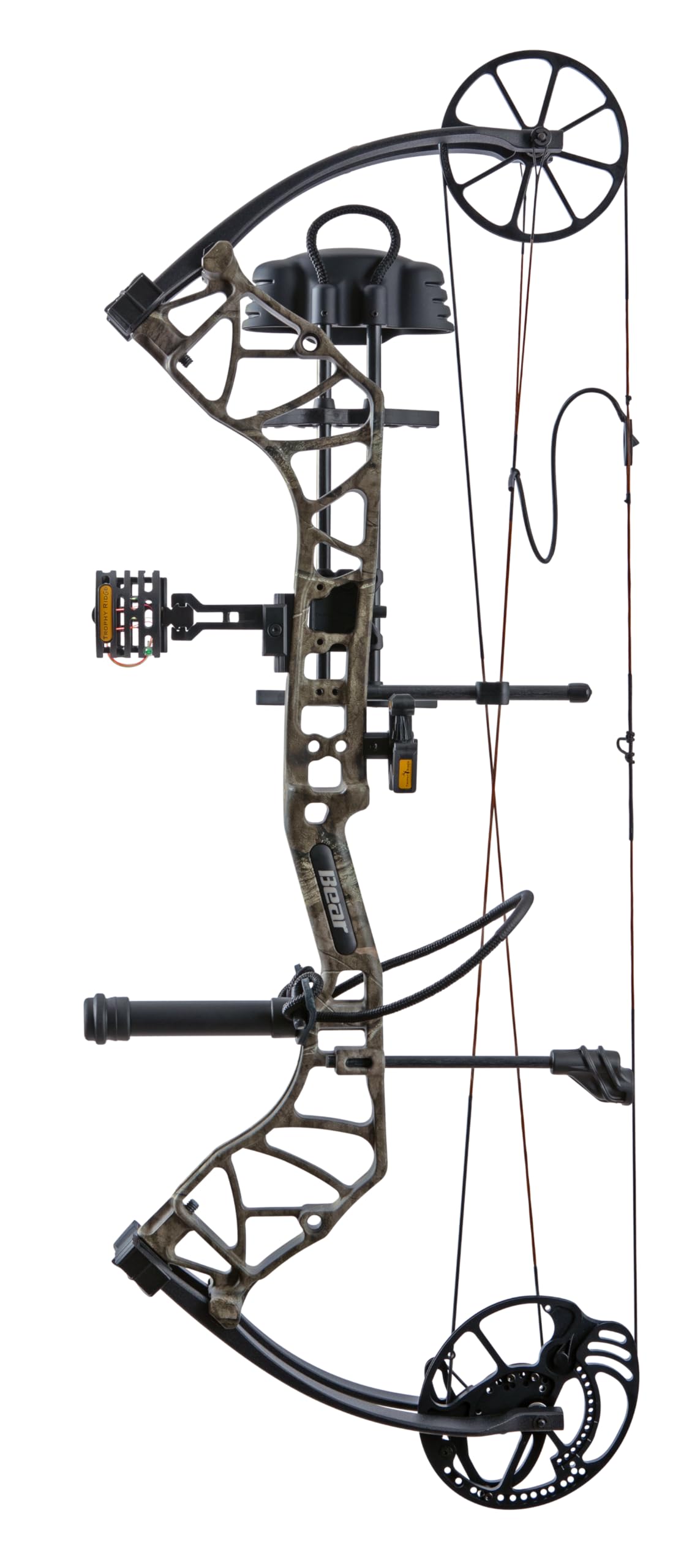 Bear Species XT Ready to Hunt Compound Archery Bow, 70lb. Draw Weight, Left Hand, Mossy Oak Roots/Black