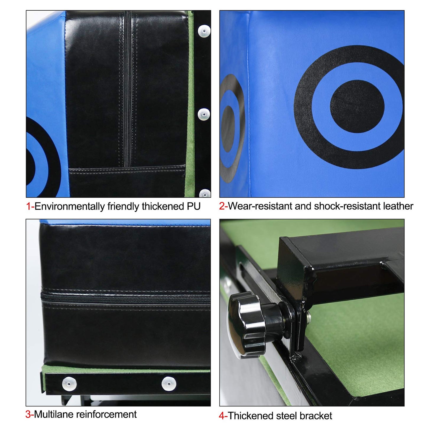 INNOLIFE Wall Mount Uppercut Heavy Bag Boxing MMA Training Punching Target (27.5x15.8x11.8 inches Blue)
