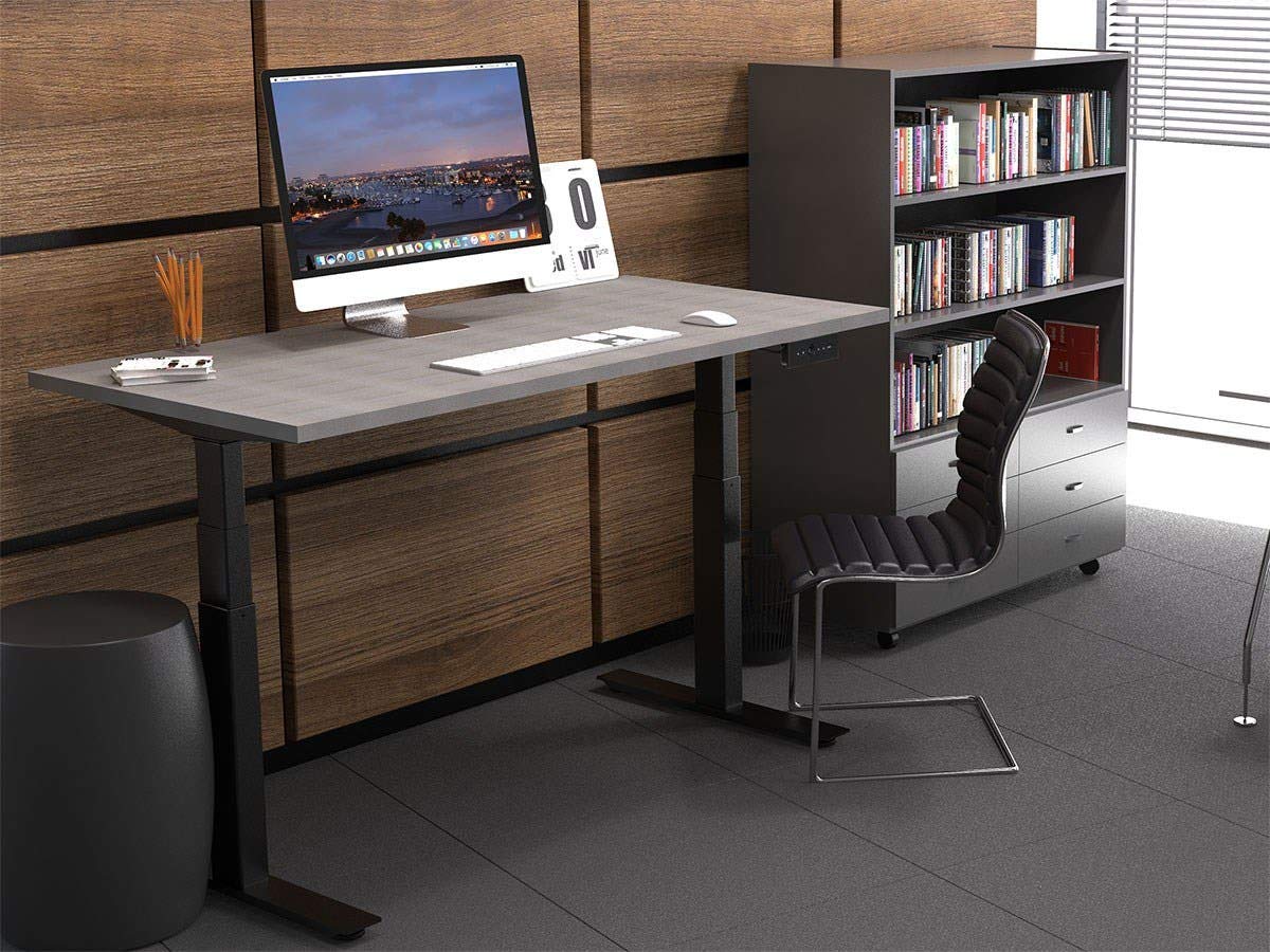 Monoprice Electric Dual Motor Height Adjustable Sit-Stand Desk Frame, 265 lbs Weight Load Capacity, Ergonomic, for Home and Office - Workstream Collection
