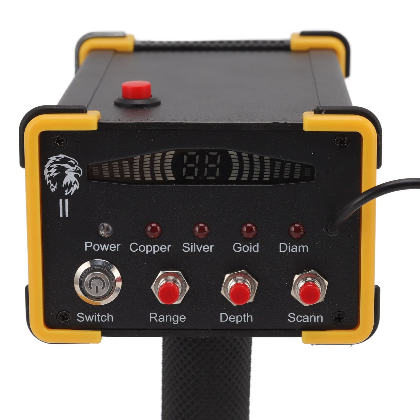 Metal Detector Scanner Device 15m Deep Professional Gold Finder Underground Location Detecting Identifying Machine with Search Range 1000m 100‑240V (US Plug)