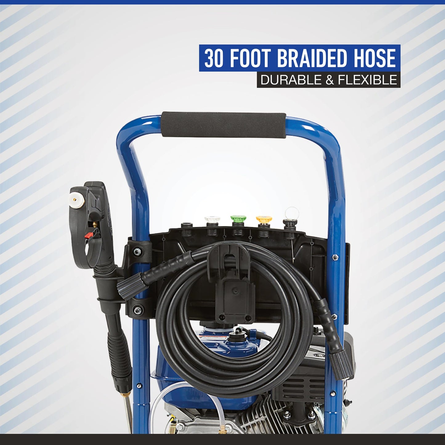 Powerhorse Gas Cold Water Pressure Washer, 3400 PSI, 2.7 GPM, Maintenance-Free Axial Pump, Steel Tube Frame
