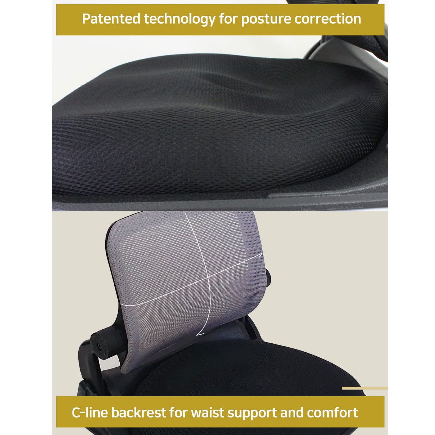 HIHIP Patented Floor Chair with Back Support - Foldable Orthopedic Floor Chair for Adults/Children - Japanese Legless Seat for Meditation, TV, Pelvic Adjustment - Recliner with Back Support (Black)