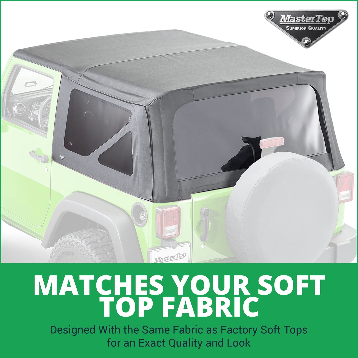 MasterTop 3-Piece Soft Top (11-18 2DR DIA)