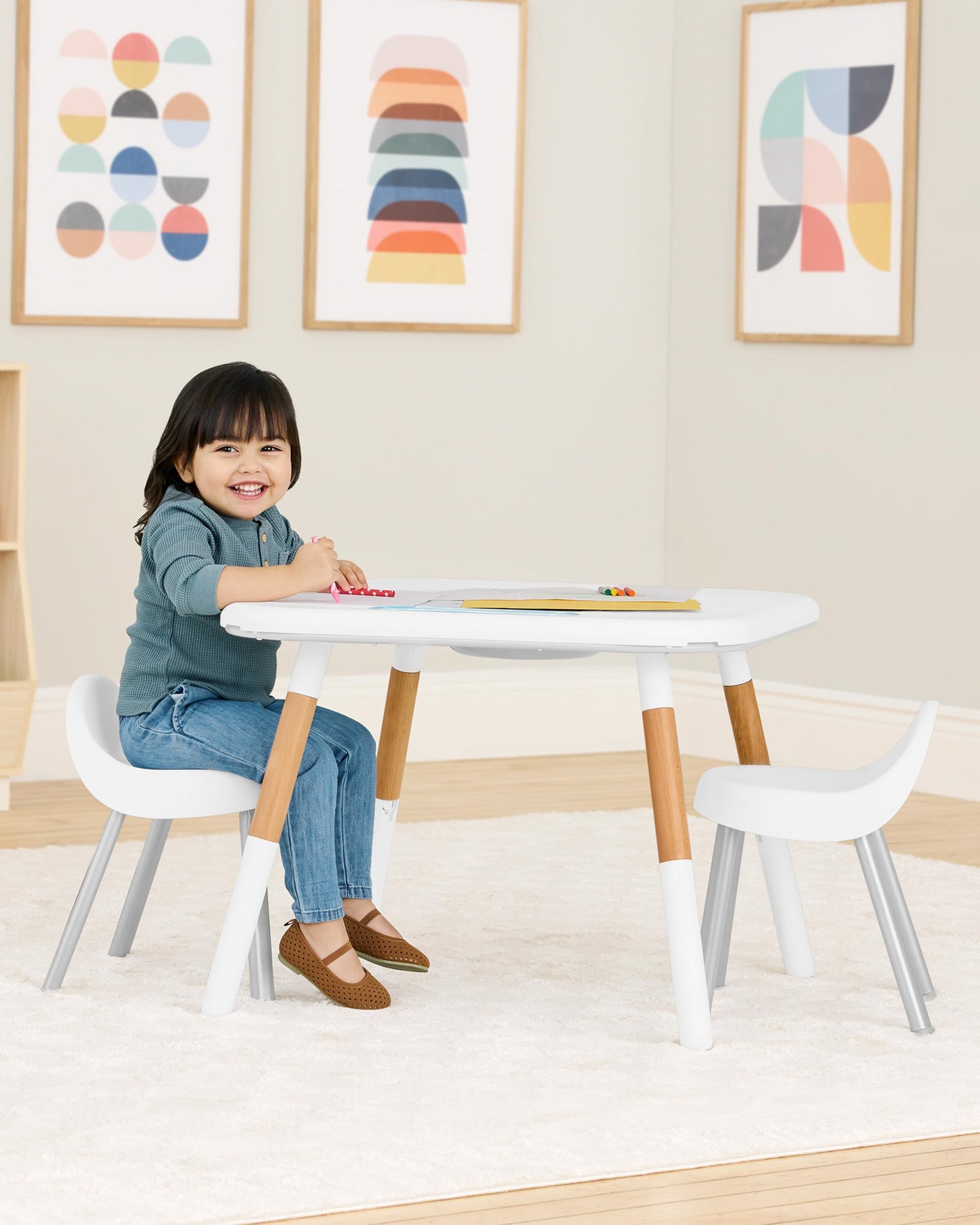 Skip Hop Discoverosity Montessori-Inspired 3-Stage Activity Center & Play Table for Baby Ages 4m+
