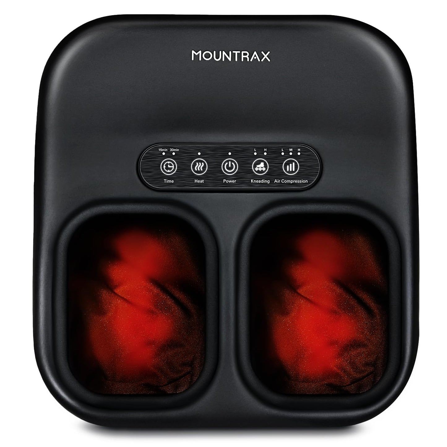 MOUNTRAX Shiatsu Foot Massager with Heat, Deep Kneading Foot Massager for Plantar Fasciitis, Neuropathy, Improve Circulation and Pain Relief – DIY Customizable Design Foot Massage with Drawing Pen