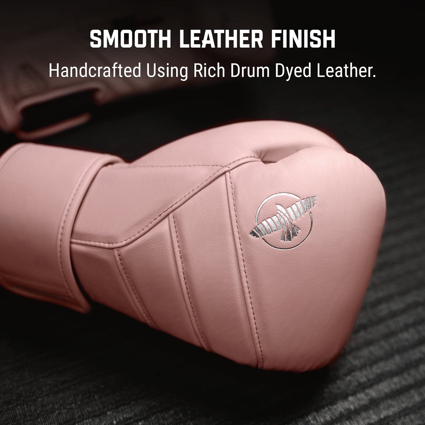 Hayabusa T3 Kanpeki Leather Boxing Gloves Men and Women for Training Sparring Heavy Bag and Mitt Work - Pink, 14oz