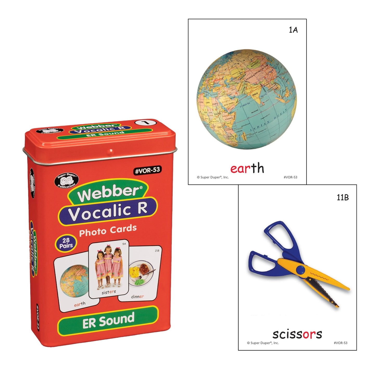 Super Duper Publications | Webber® Vocalic R Photo Card Decks | Educational Learning Resource for Children | Speech Therapy