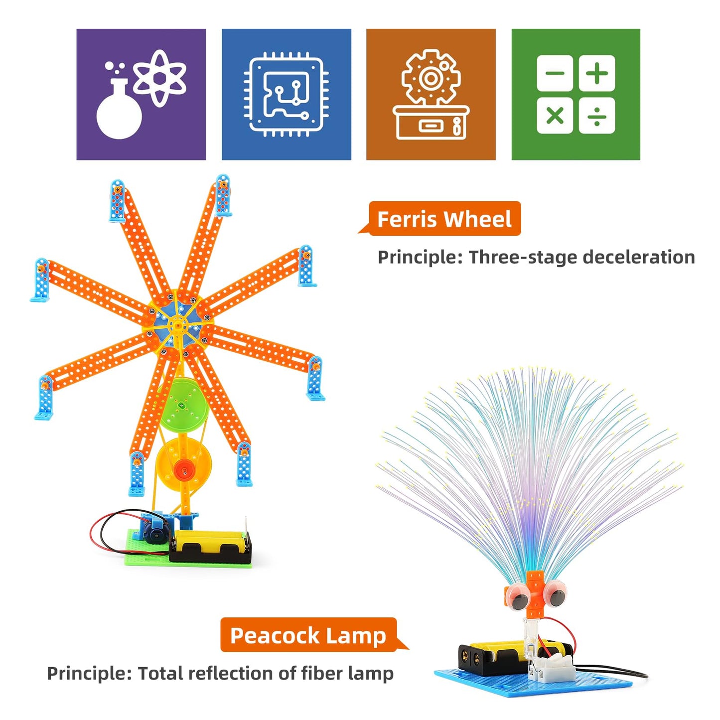 BeAndge STEM Kits, Kids Arts and Crafts for Girls 8-12 8-10, stem Toys for Ages 8-13, Engineering Science Kits for Kids, STEAM Gifts for 6 7 8 9 10 12 Year Old Girls, Electronic Building Boys 6-8