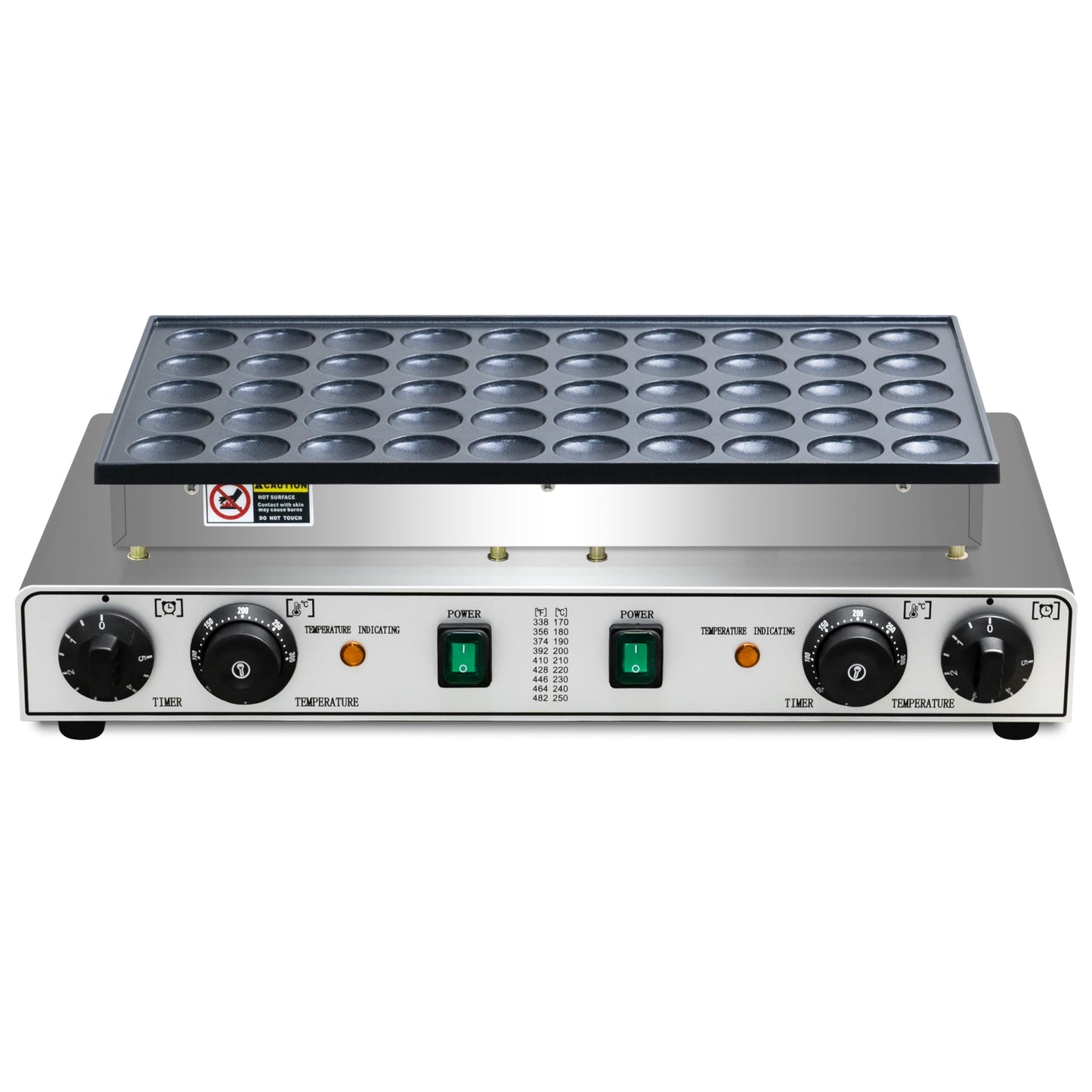 Mini Pancake Maker 50pcs Dutch Pancake Maker 1900W Mini Pancakes Maker Machine Commercial Electric Dutch Pancakes Maker, Non-stick hotcakes Maker for Restaurant