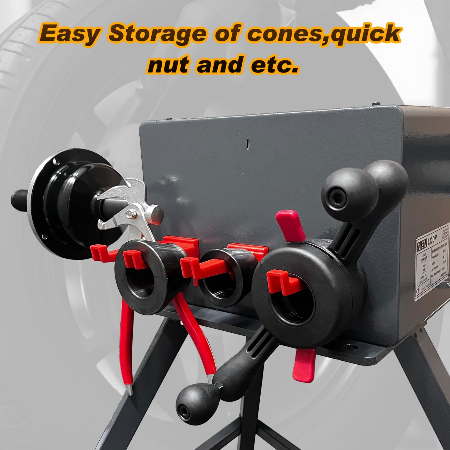 Nienloop Manual Wheel Balancer Machine, Portable Wheel Balancing Tool Charged by USB