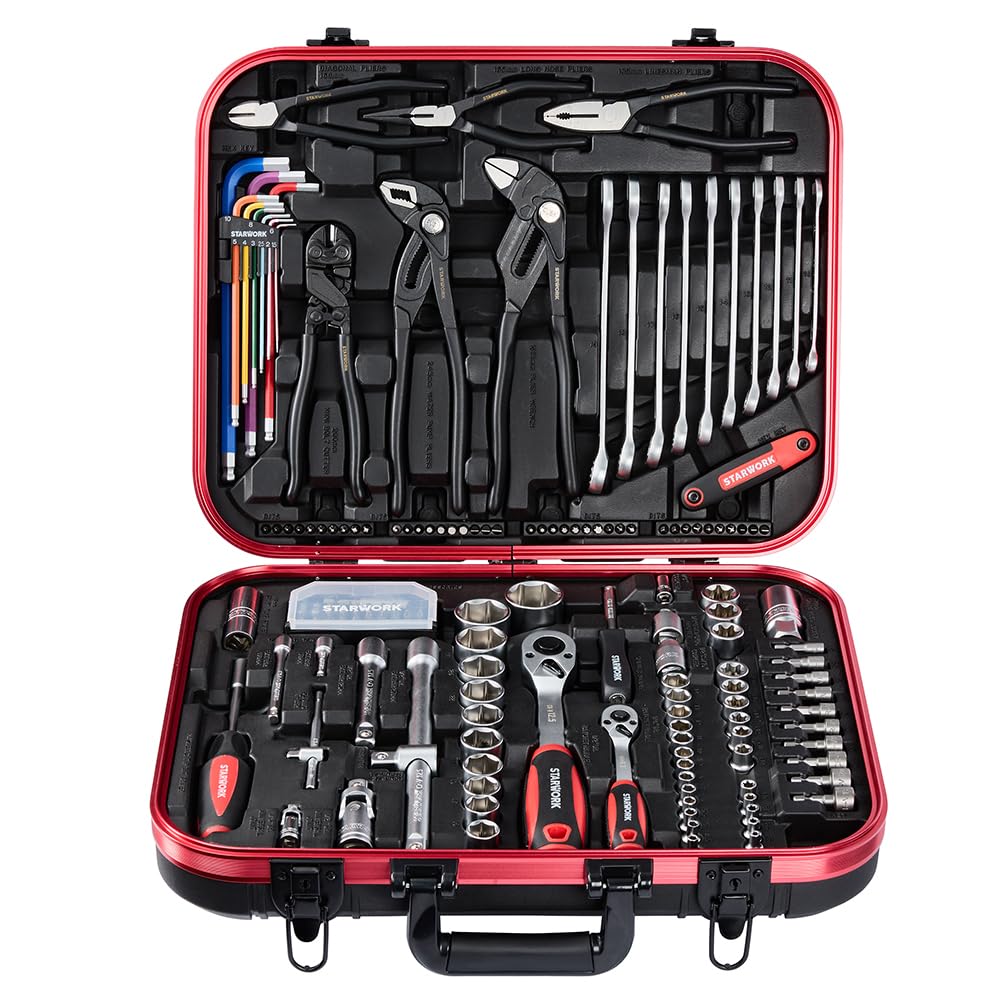 STARWORK TRUE MECHANIC™ 169-Piece Mechanics Tool Set, Professional, Metric