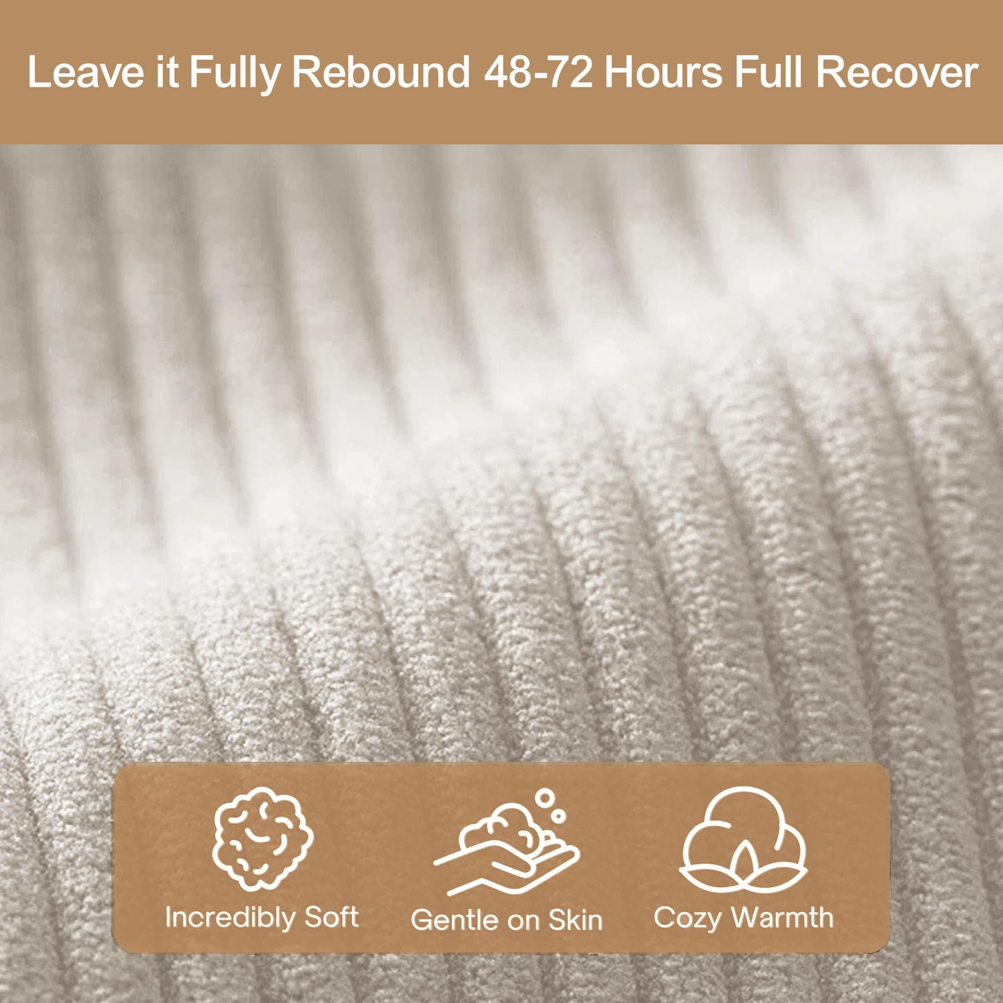 BSHOMGI 4 in 1 Futon Sofa Bed Queen Size - Foldable Convertible Sleeper Sofa Couch, Removable Washable Corduroy Cover, Space Saving Floor for Living Room (Beige, 53.15" Double Sofa)