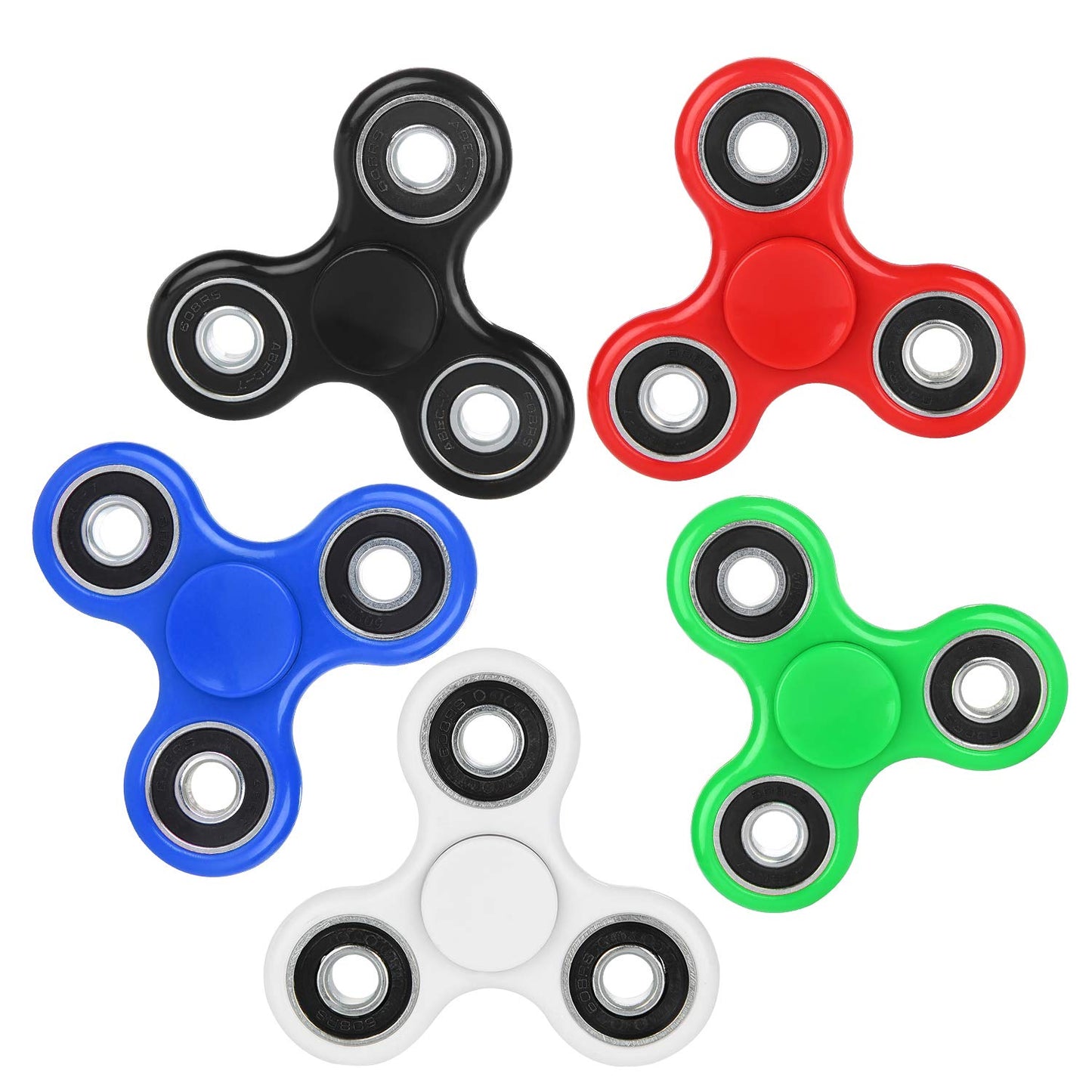 SCIONE 5 Pack Fidget Spinners Toys with LED Fidget Spinners Light up Sensory Fidget Toys for Kids,Glow in The Dark Toys-ADHD Anxiety Toys Stress Relief Return Gifts Goodie Bag Stuffers Classroom Prize