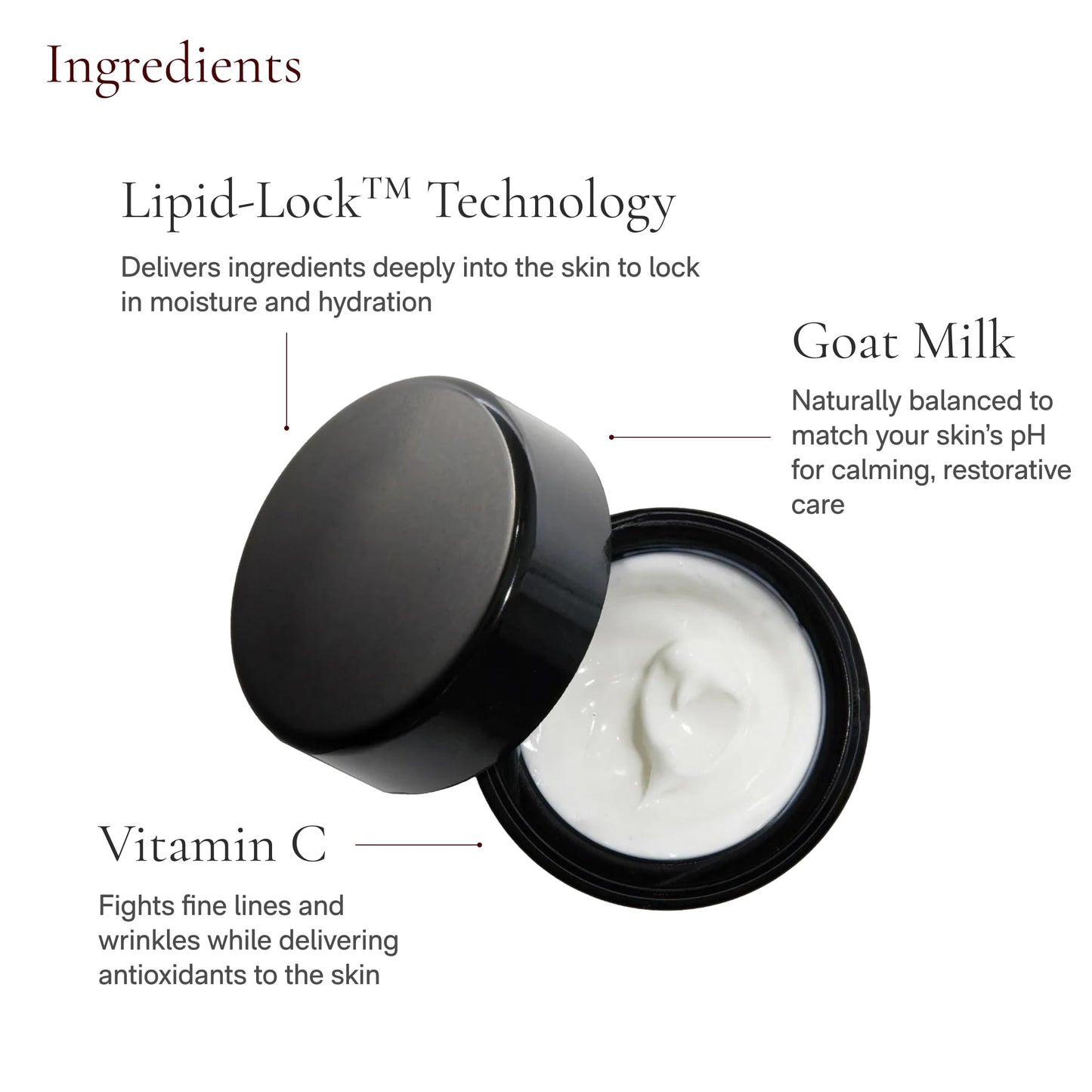 Soufflé Moisturizer | Antioxidant-Rich & Lightweight - Hydrates & Soothes with Goat Milk, Aloe & Vitamin C - Fragrance-Free - Nourishes Skin Barrier for Instant Hydration and Glow 1.7 Fl Oz