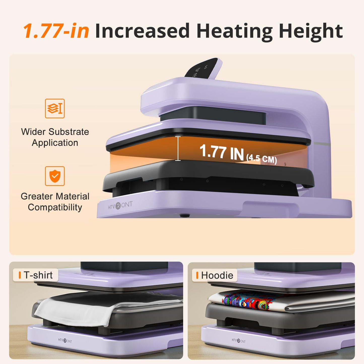 HTVRONT Automatic Heat Press 2 Bundle - Automatic Heat Press 2 & 15 Pack 12" x 10" Glitter Heat Transfer Vinyl