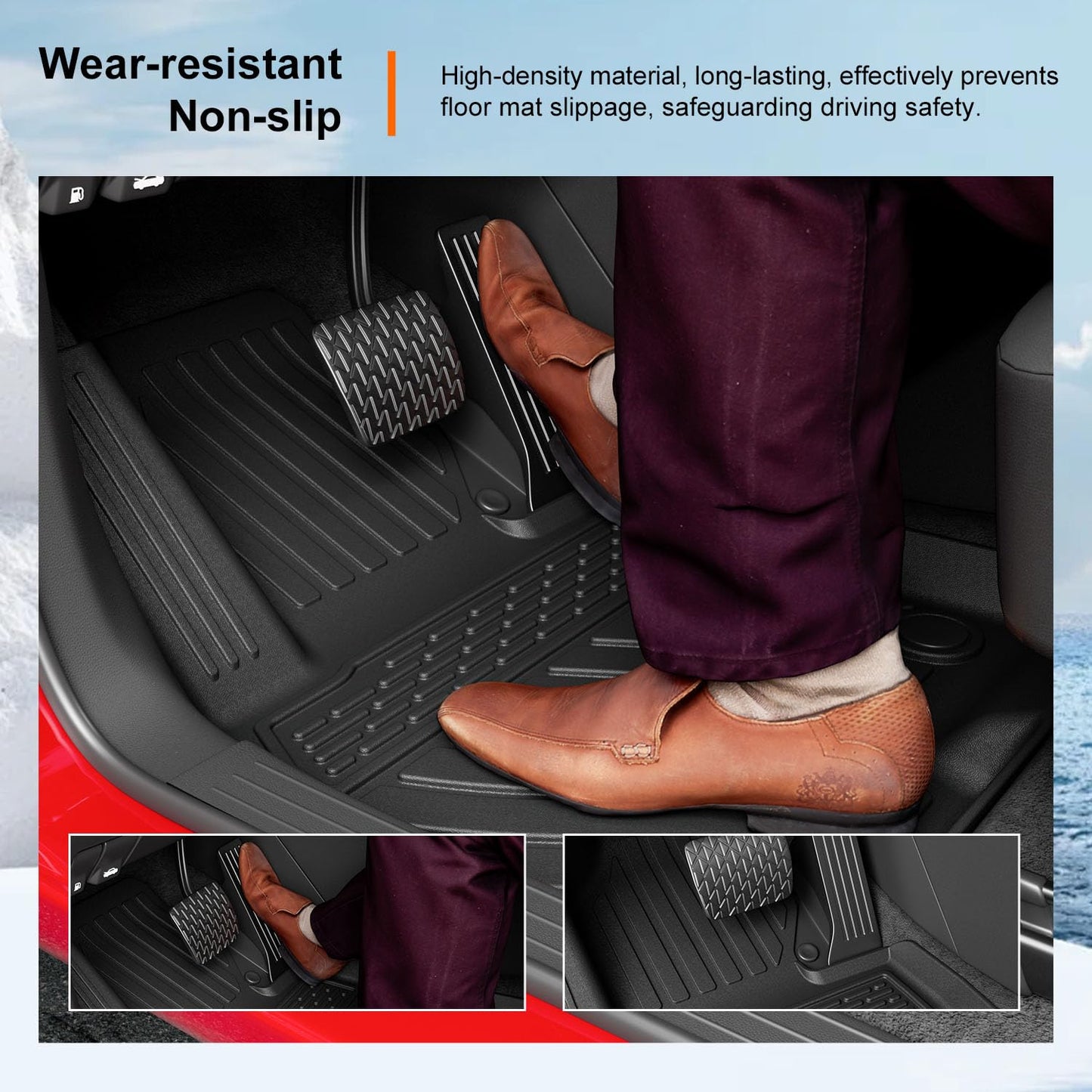powoq Floor Mats Compatible with 2023-2025 Mazda CX-5 Trunk Mat TPE Backrest Mat TPE Mats Replacement for Mazda CX-5 2023-2025 Accessories(Fit 23-25 CX-5, Rear Cargo Mat+Rear Backrest Mat+Floor Mats)
