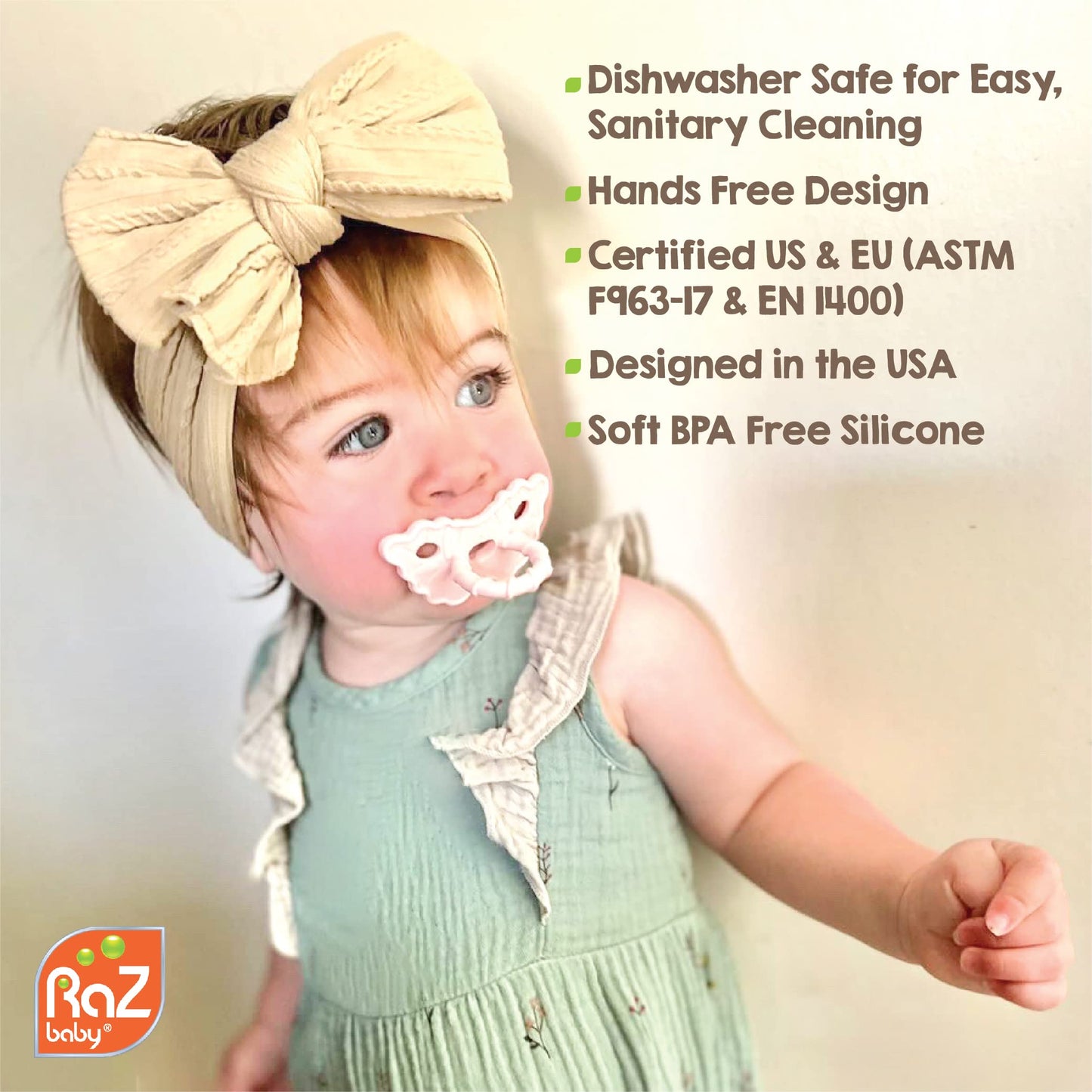RaZbaby RaZberry Teether 2-Pack (Red/Blue) + RaZberry Pop Teether for Babies 3 Months & Up - BPA Free Silicone - Textured for Sensory Stimulation and Development