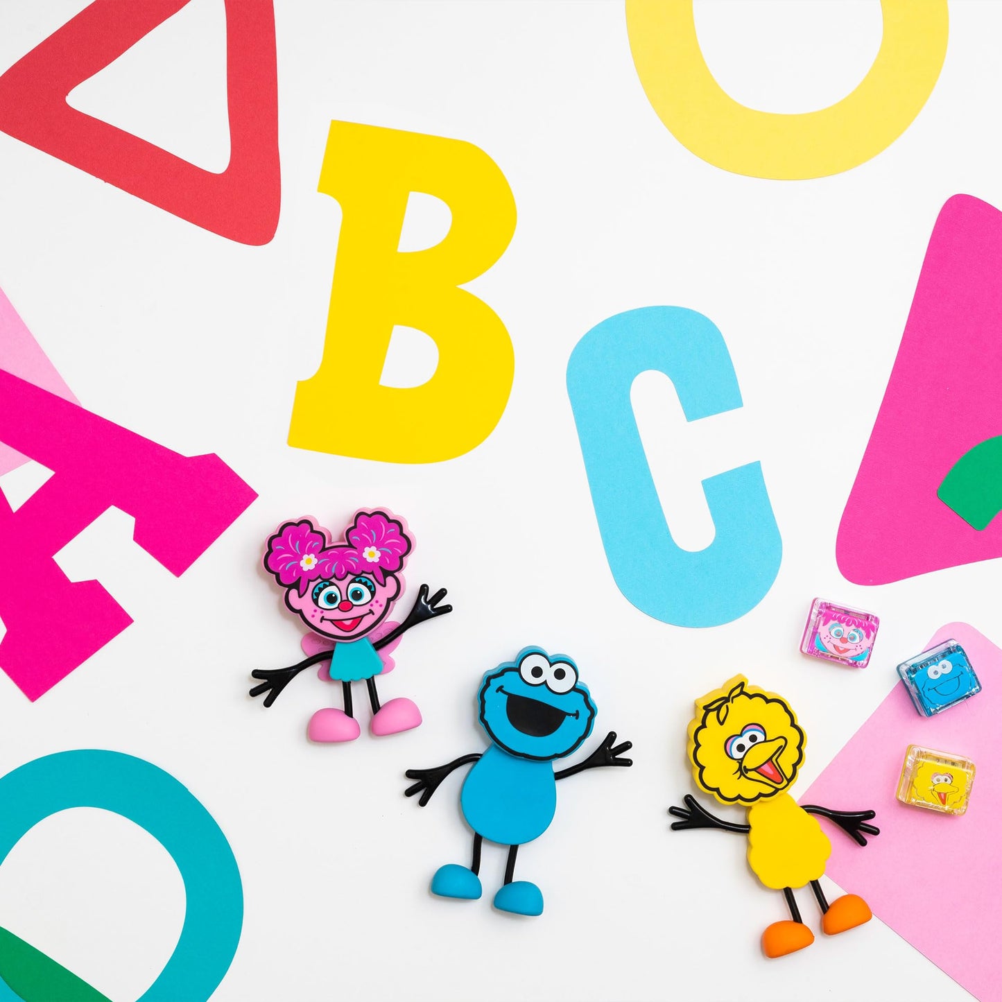 Glo Pals x Sesame Street Water-Activated Light-Up Cubes for Sensory Play (Cookie Monster - Cubes Only) - Easter Basket Stuffers for Kids | Sensory Easter Toys