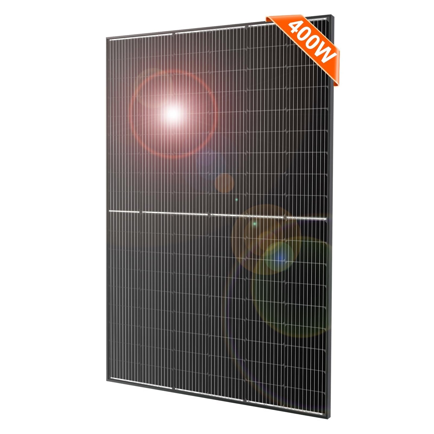 DOKIO 400W 31V Mono Solar Panel - Works for 12V/24V Systems, Equipped with 9.84ft MC4 Wiring, Perfect for Gardens, Courtyards, Greenhouses, Sheds, Terraces & Off-Grid Battery Charging.