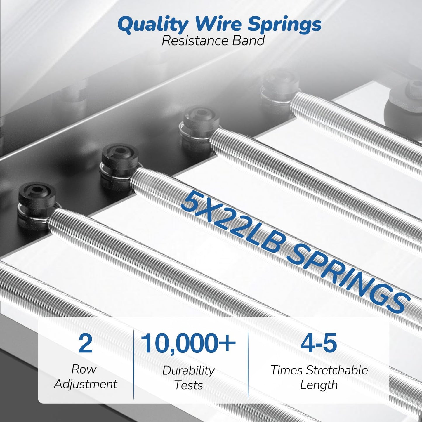 AddWin Pilates Reformer, 91" Foldable Pilates Reformer Machine with Springs and Cords, Pilates Equipment for for Home Use and Studio, Suitable for Advanced and Beginners Users